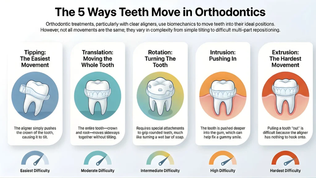 tipping of clear aligners