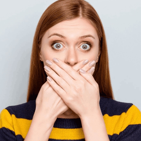 Patient concerned about smile appearance before aligner treatment